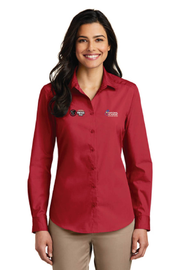 Adult Sizes - Female Long Sleeve Teacher T-shirt - PM Wells Academy & NAEP